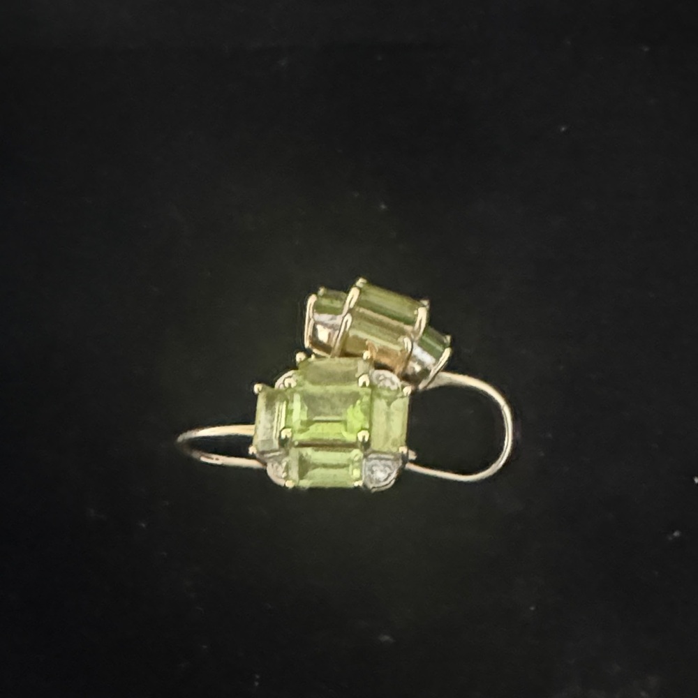 Luxe Green Gemstone Earrings